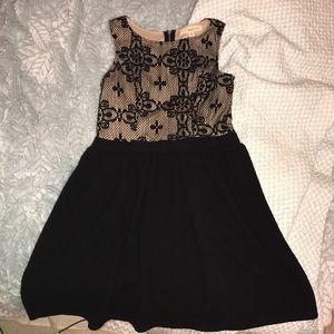 Black and cream dress
